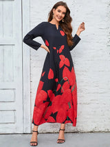 2023 New Plus Size Women Dress Autumn Winter