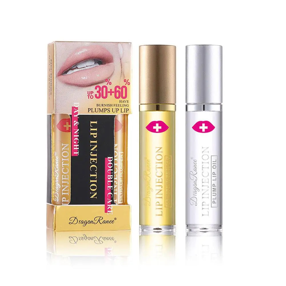 2pcs/Set Instant Lip Enhancer Plumper Oil Lip Essence