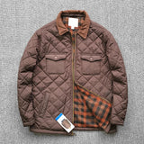 2023 Winter Casual Lightweight Mens Jacket Classic Check
