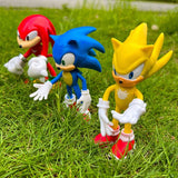 5pcs Set Cute Sonic PVC Character Toy Hedgehog