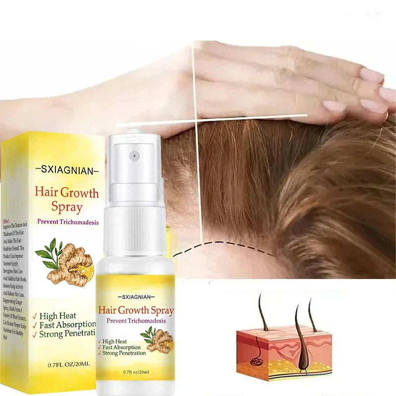 Ginger Fast Hair Growth Serum Spray Regrowth Oil