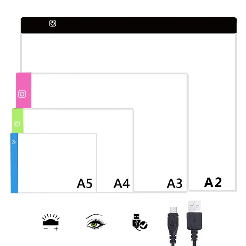 A2/A3/A4/A5 Ultra-Thin Portable LED Light Box Tracer USB