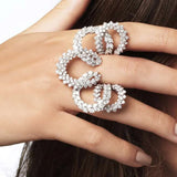 XSBODY Statement Flower Ring Luxury for Women Free