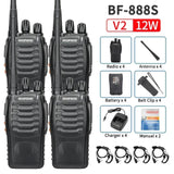 2/4PCS Baofeng BF-888S 12W Walkie Talkie Dual Band