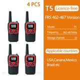 2/4/6 PCS ABBREE Walkie Talkie PMR/FRS UHF Mini