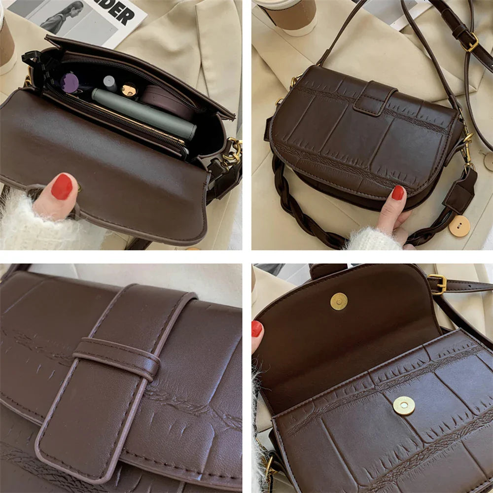 Toptrends Saddle Small Shoulder Crossbody Bags For Women