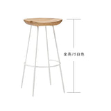 High Wood Stool Modern Minimalist High Chair Solid
