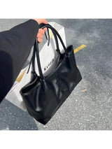 Simple White Shoulder Bag 2023 Women's PU Leather