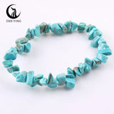 Stretch Natural 5-8mm Chips Bead Bracelet Healing Crystal