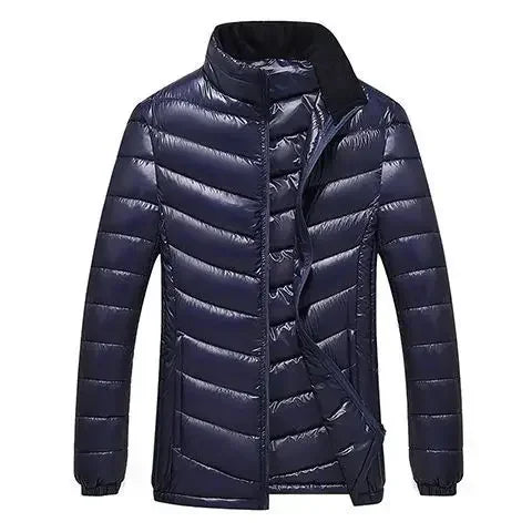 Men's Down Jacket Short Male Padded Coats Slim