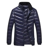 Men's Down Jacket Short Male Padded Coats Slim