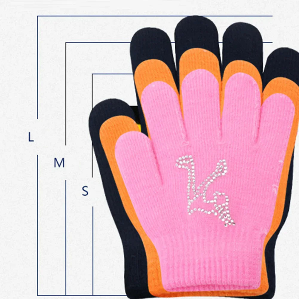 1 Pair Figure Skating Gloves Skating Nonslip Winter