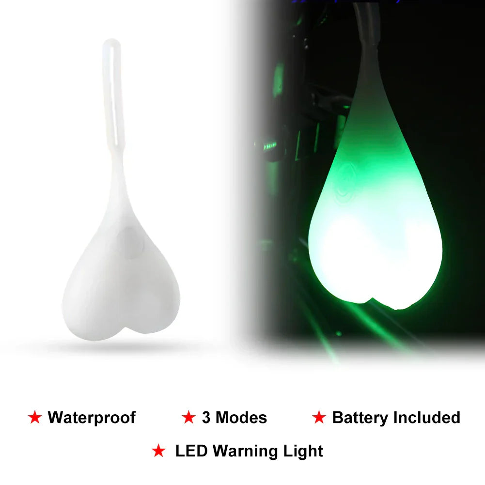 Bicycle Back Rear Tail LED Light Silicone Bike