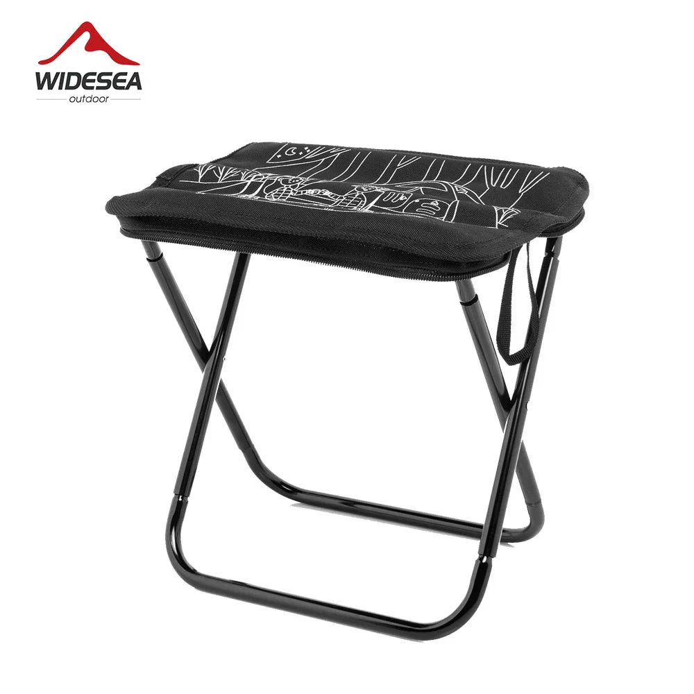 Widesea Camping Stool Outdoor Foldable Chair Fishing Lightweight