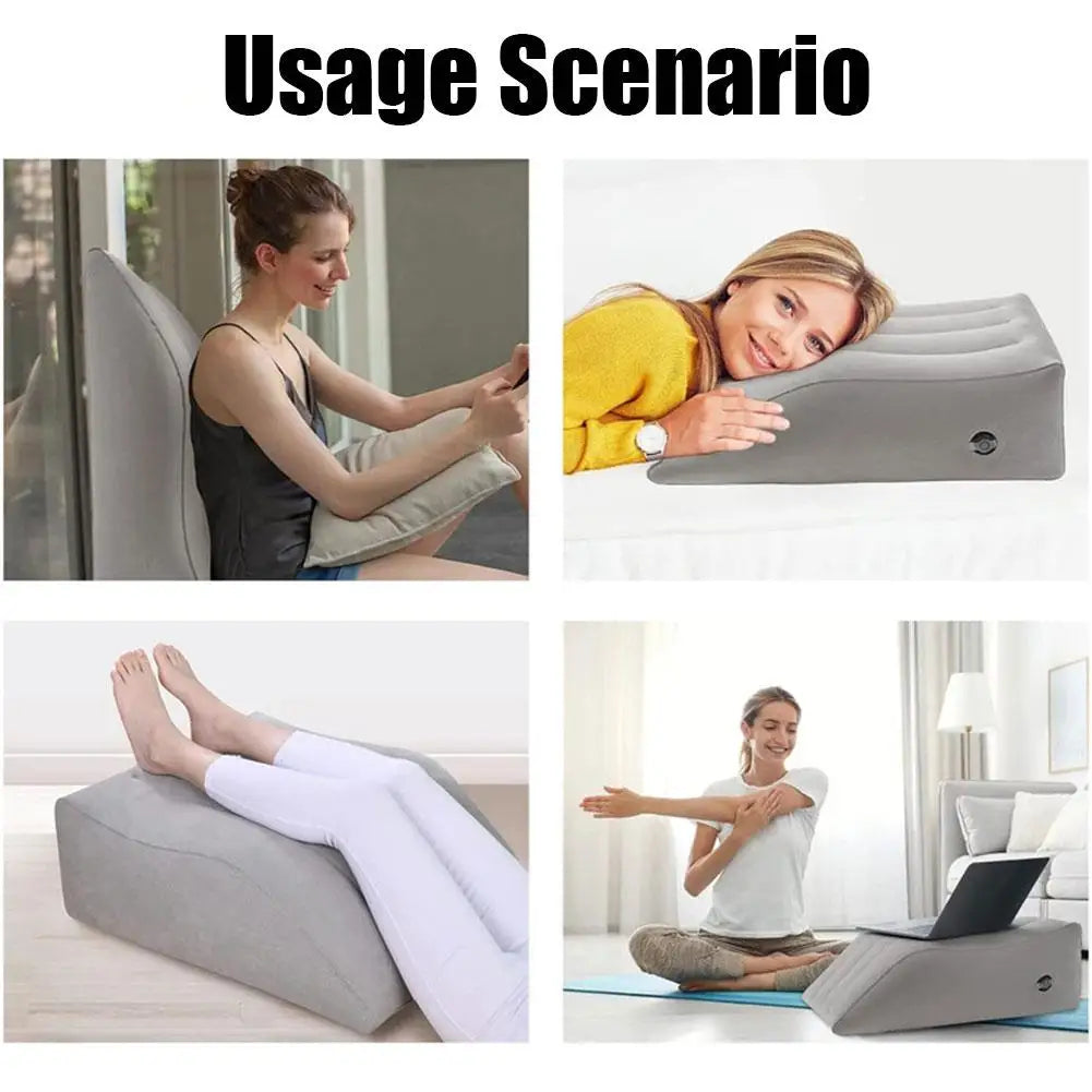 Portable Inflatable Elevation Wedge Leg Foot Pillow Elevation