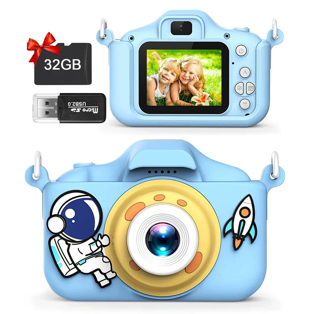 New Cartoon Kids Selfie Camera HD Kids Digital