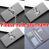 Customize Any Name Vintage Wallets Men Small Coin Purses Slim Credit Card Holders Top Thin Wallet Women 26 Letter Coin Money Bag
