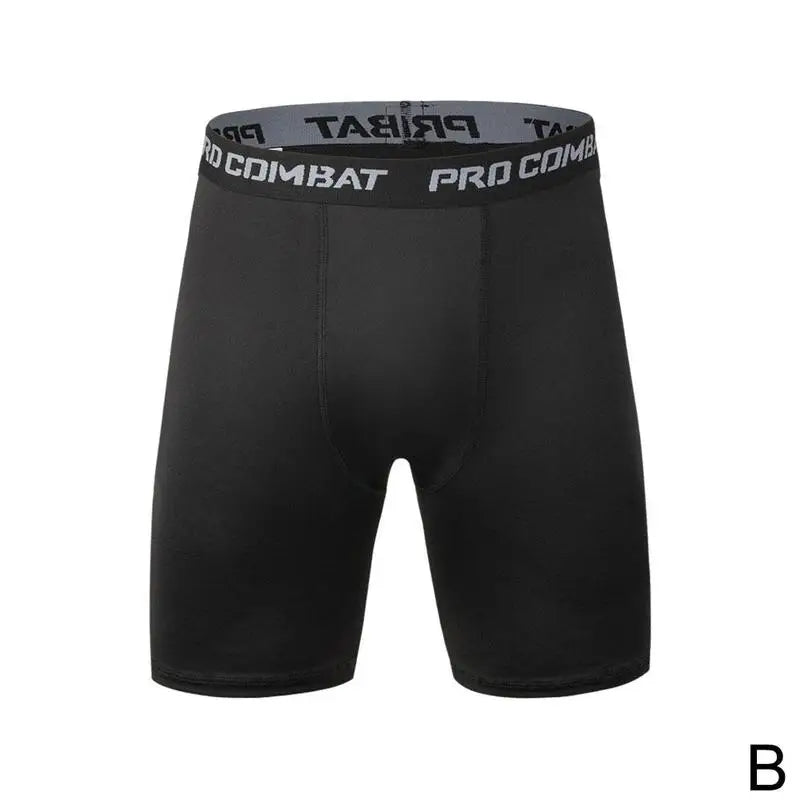 New Male Fitness Quick-Drying Tight Shorts Elastic Compression