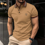 Solid Color Versatile Boutique Men's polo shirt Business