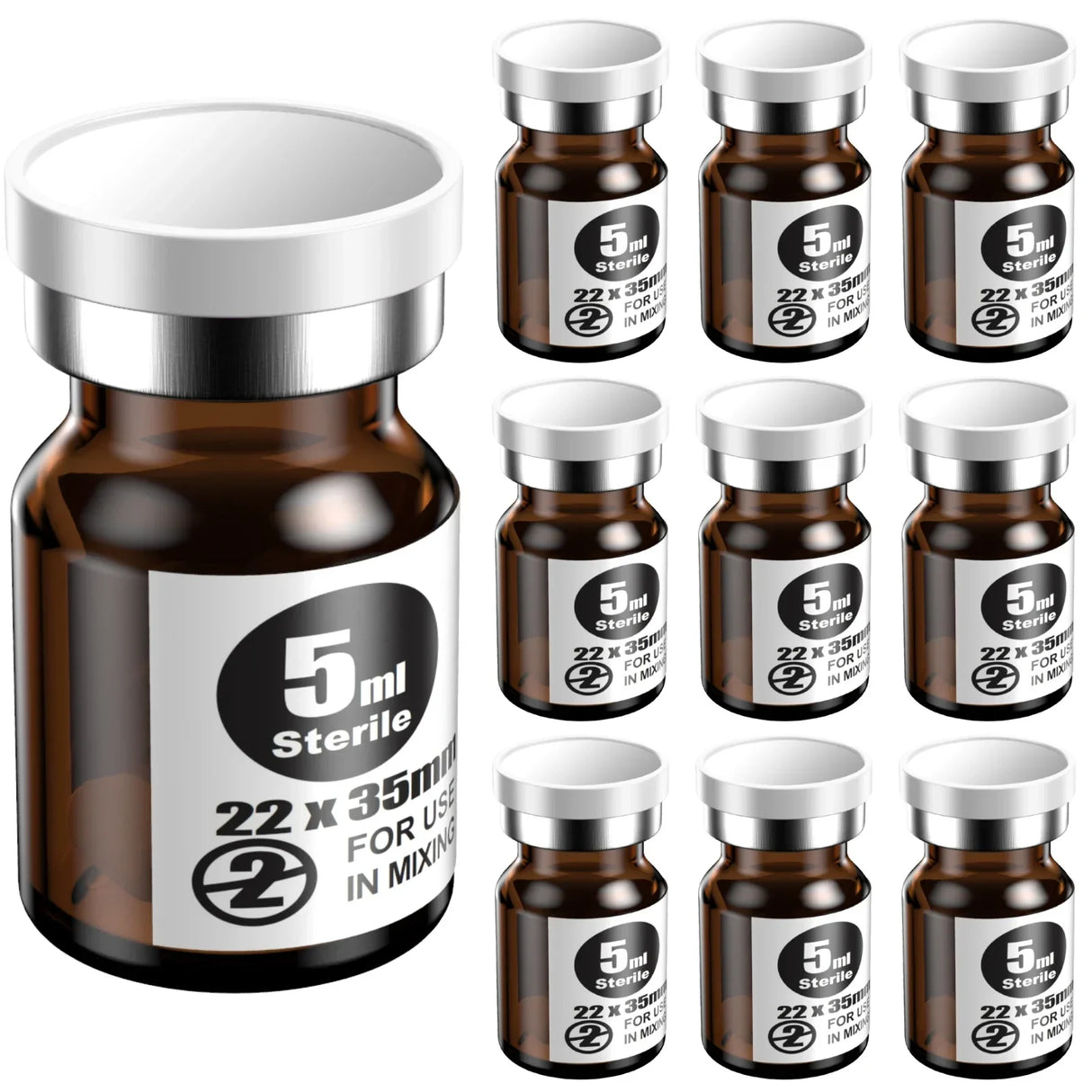 Ks-Tek Sterile Empty Vials with Self Healing Injection