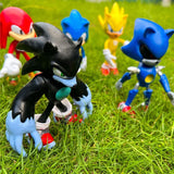 5pcs Set Cute Sonic PVC Character Toy Hedgehog