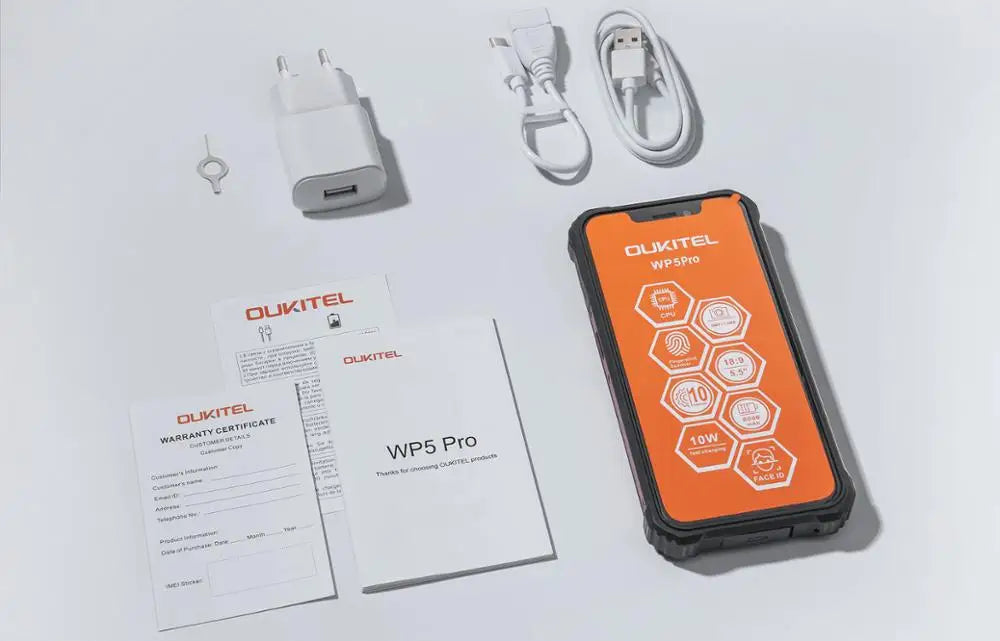 OUKITEL WP5 Pro IP68 Rugged Smartphone 4GB 64GB