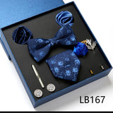 Luxury Quality Tie Set With Necktie Bowtie Pocket
