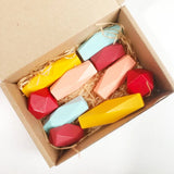 Rainbow Building Block Stacker Stone Shaped Stacking Balancing