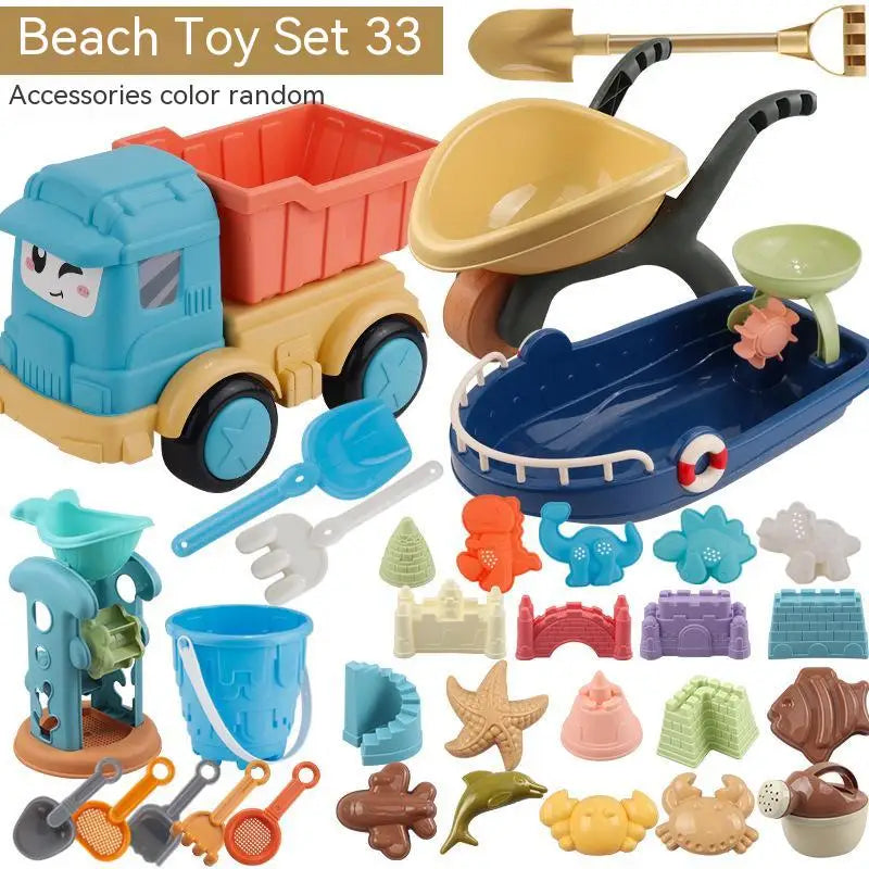 Beach Toys Sandbox Silicone Bucket Sand Toys Sandpit