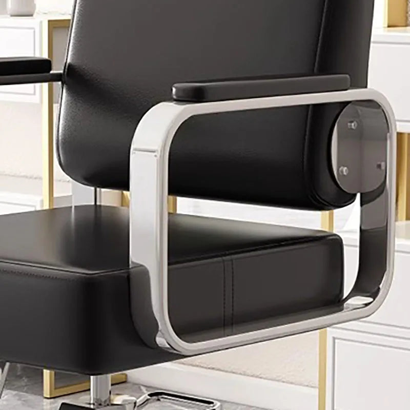 Gold Salon Beauty Barber Chair Luxury Personalized Lifter