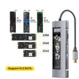 M.2 SSD HUB Dock Station USB HUB with