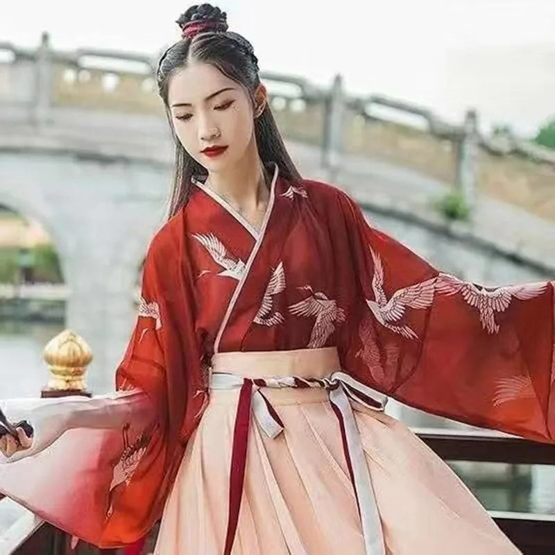 Modern Chinese Style Hanfu Ming Dynasty Improvement Traditional