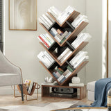 Tree Bookshelf, 5-Shelf Floor Standing Bookcase, Free Standing