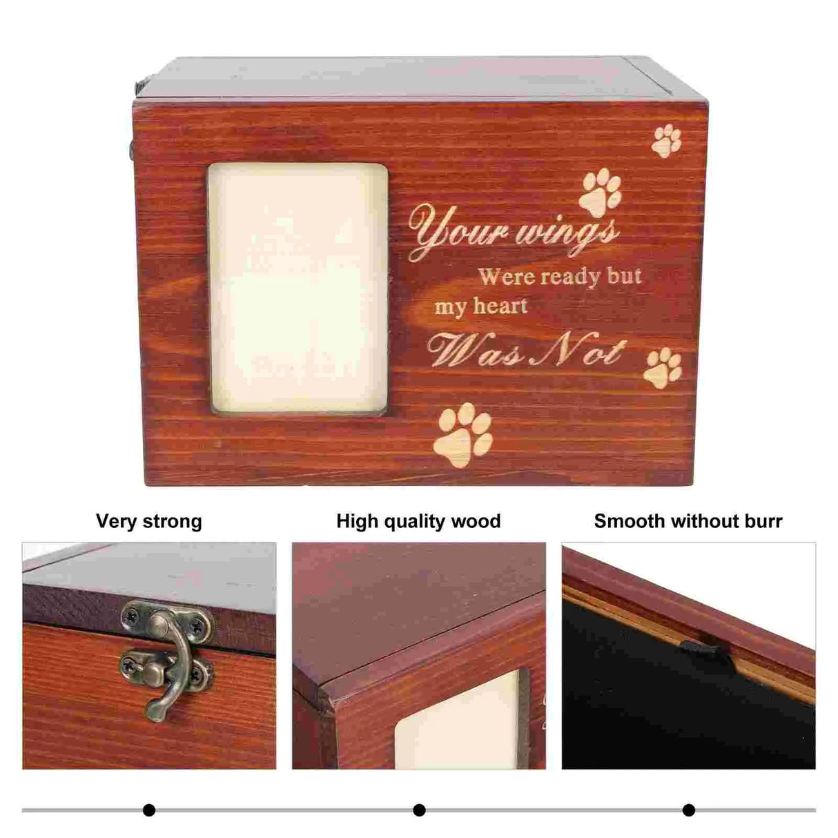 Box Pet Ashes Urn Dog Memory Cremation For