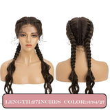 My-Lady Synthetic 27inches Lace Front Hair Wig Black