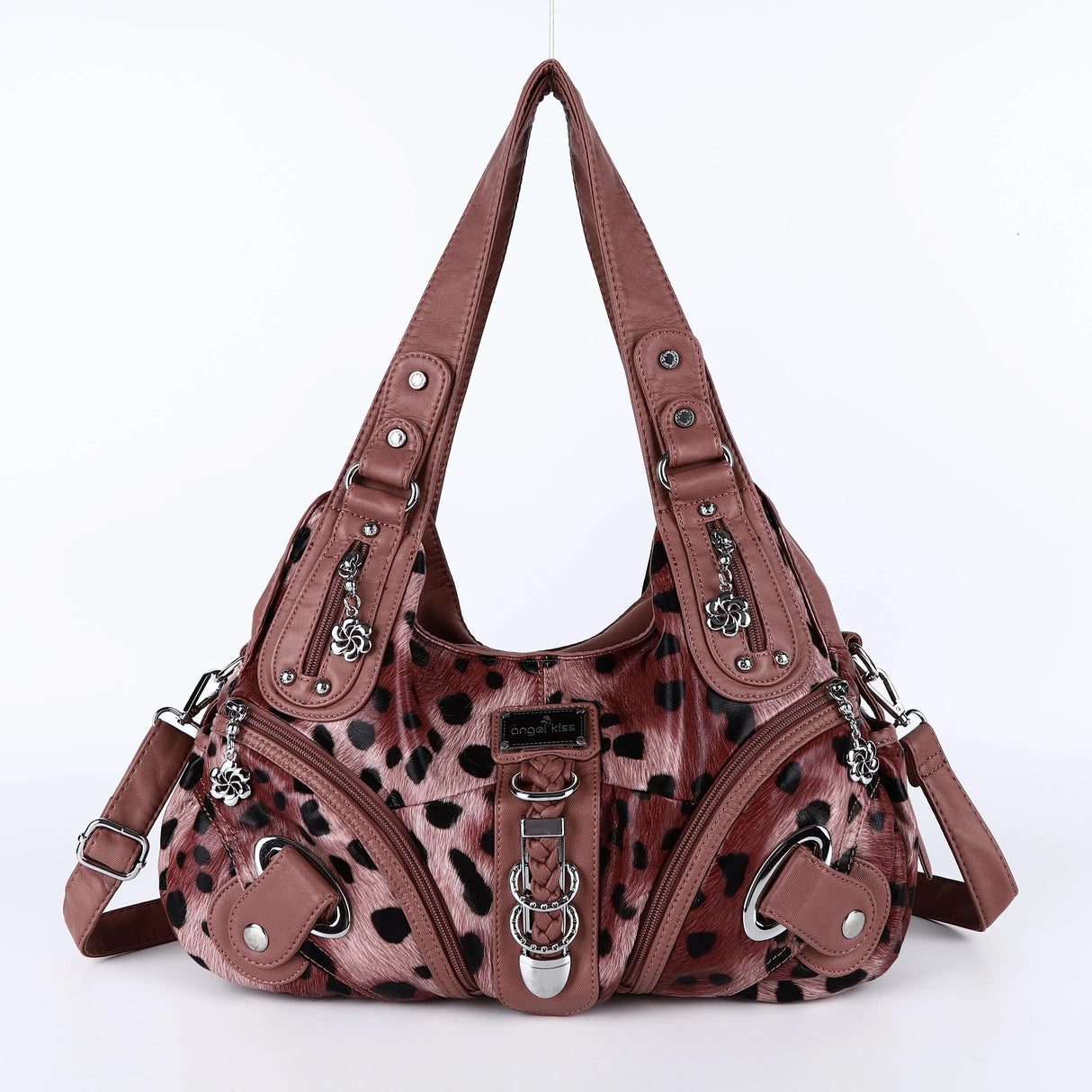 Angelkiss Women Handbags Leopard Bag Top-handle Handbag Fashion