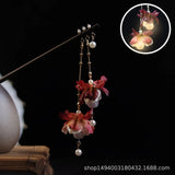Antique Luminous Hair Sticks Chinese Hanfu Hair Accessories