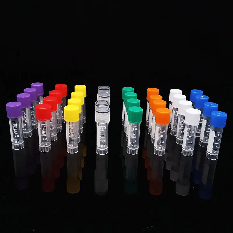 500pcs/lot Lab 1.8ml plastic Cryo Tubes Cryovial with