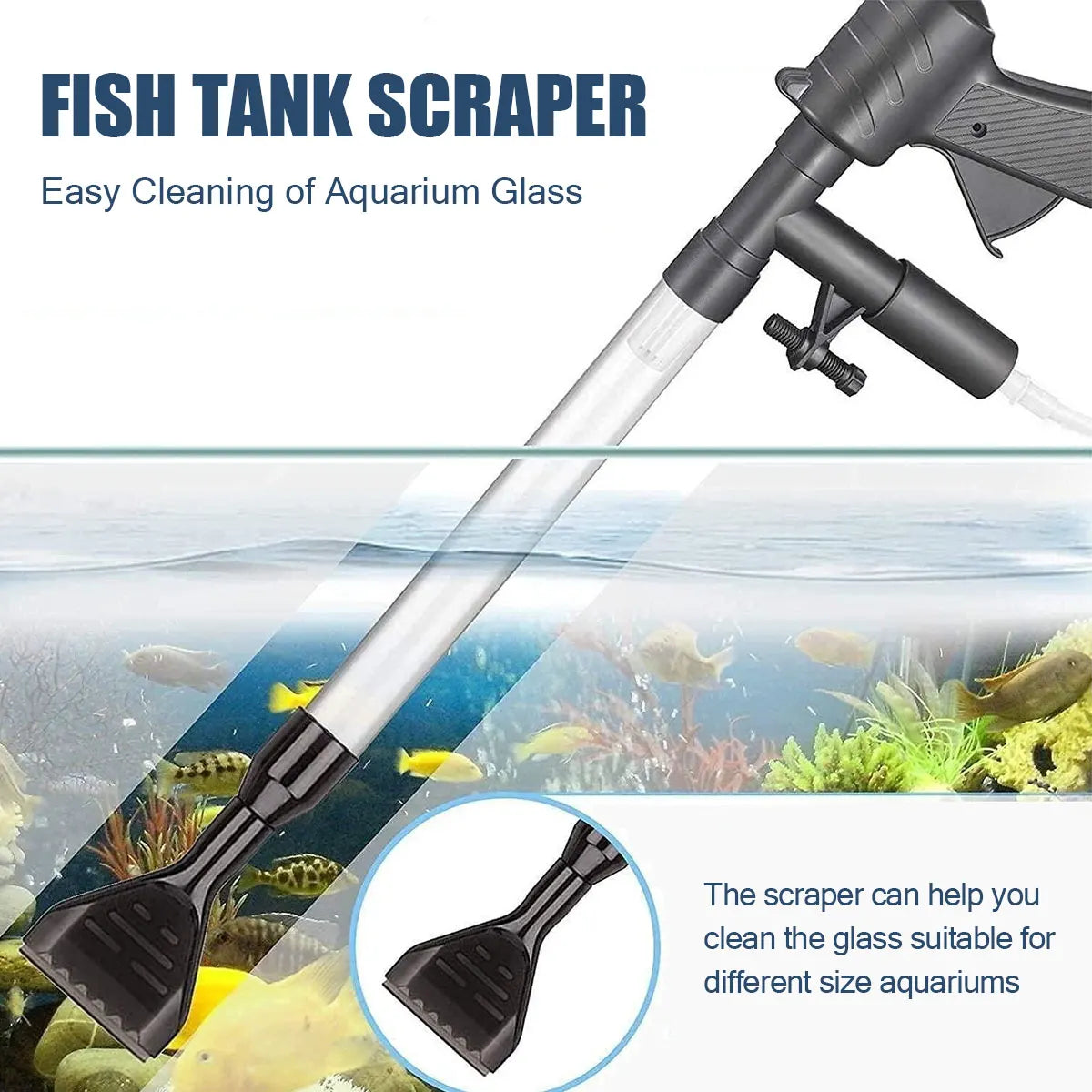 Manual Water Changer Fish Tank Cleaning Tool Aquarium