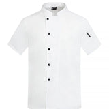 360°Breathable Summer Mesh Chef Jacket Men Women Short Sleeve Cooking Shirt Cool Work Tops