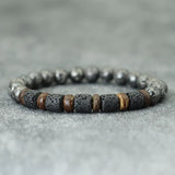 2024 New Natural Volcanic Rock Bracelet For Men