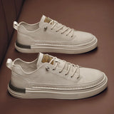 Elastic Shoes for Men Trend Casual Brand Leather