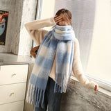 2023 New Winter Cashmere Scarf Women Design Warm