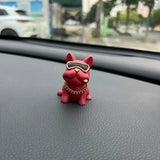 Anime Personality Bulldog Car Interior Decoration Trend Sunglasses