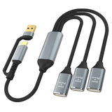 3 in 2 USB C HUB 2.0 Type