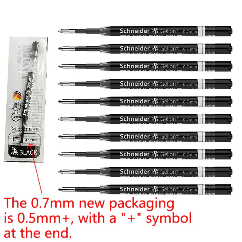 10pcs Schneider G-2 Gelion+ Gel Ink Cartridges Gel