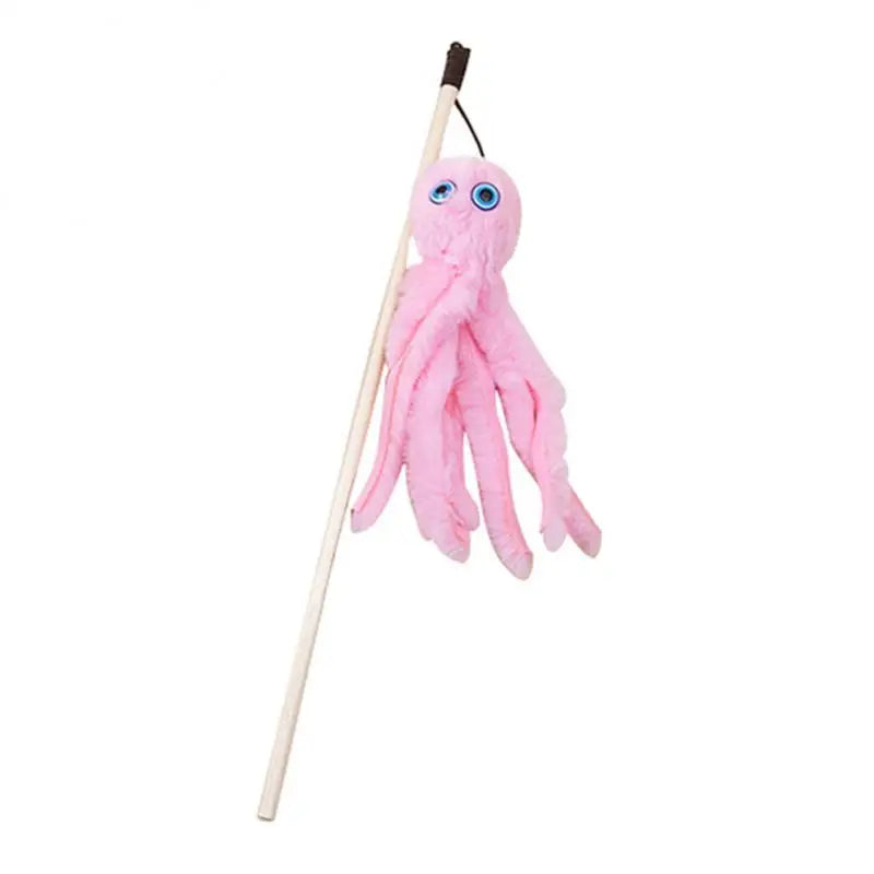 Octopus Plush Cat Stick Funny Pet Cat Toys