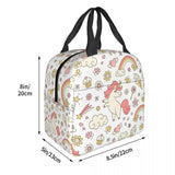 Unicorn Rainbow Insulated Lunch Tote Bag For Shooting Star And Magic Wand Thermal Cooler Food Lunch Box Work School Travel