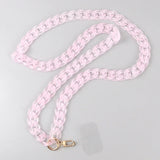 FishSheep 12 Colors Frosted Acrylic Chain Crossbody Phone