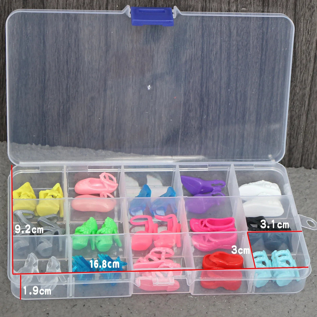 1/6 Dollhouse Storage Box Dustproof Box With Shoes